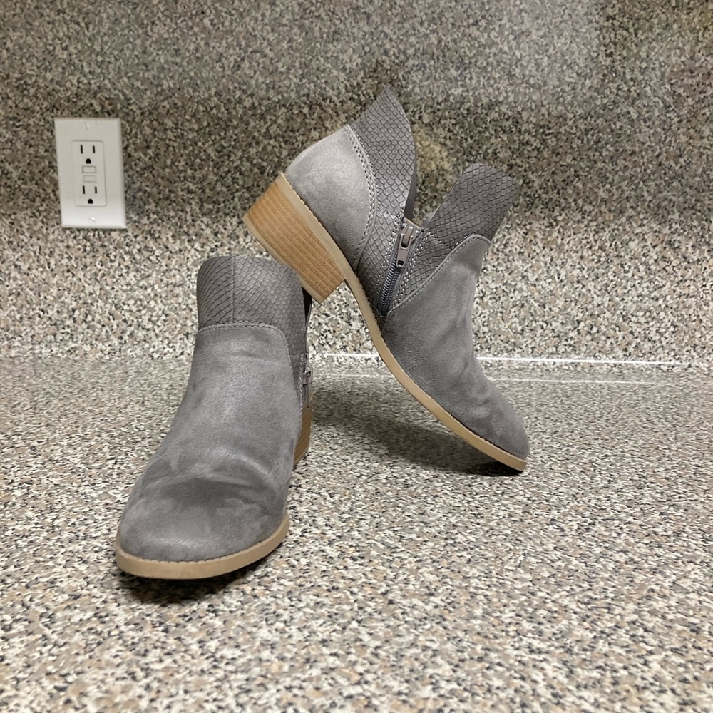 Gray Suede Booties Size 8.5 by American Eagle